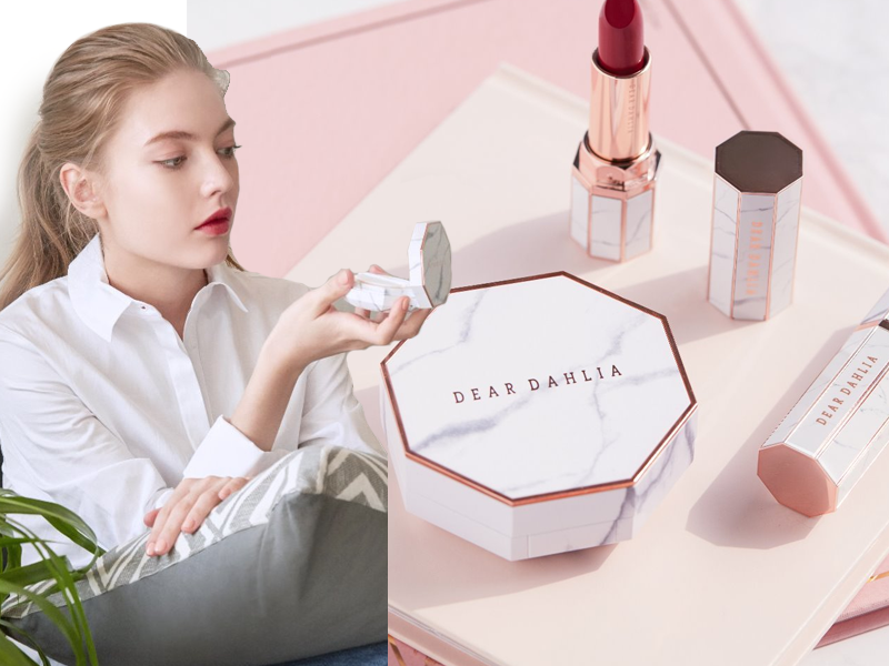 美出新高度！韓國最新彩妝DEAR DAHLIA大理石高質感包裝，未賣先轟動！最美打卡化妝品就是它了